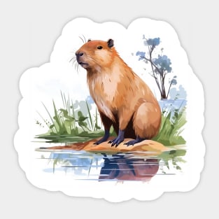 I Love Capybaras Sticker